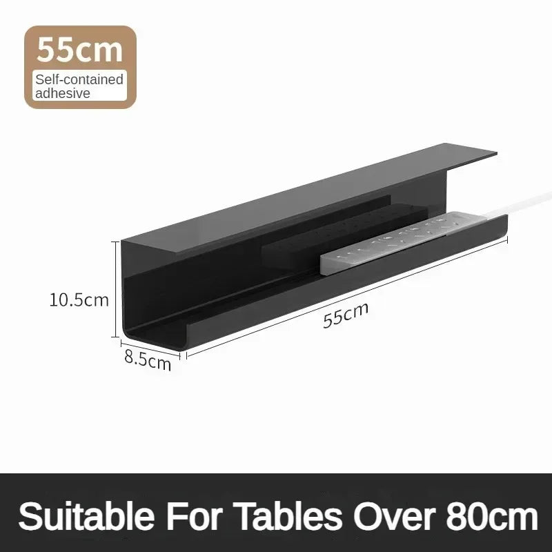 Goulotte large sous bureau – Design discret