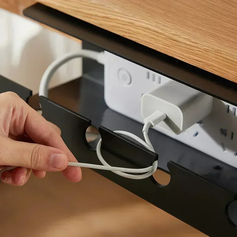 Panier compact à pince sous bureau – Noir ou blanc
