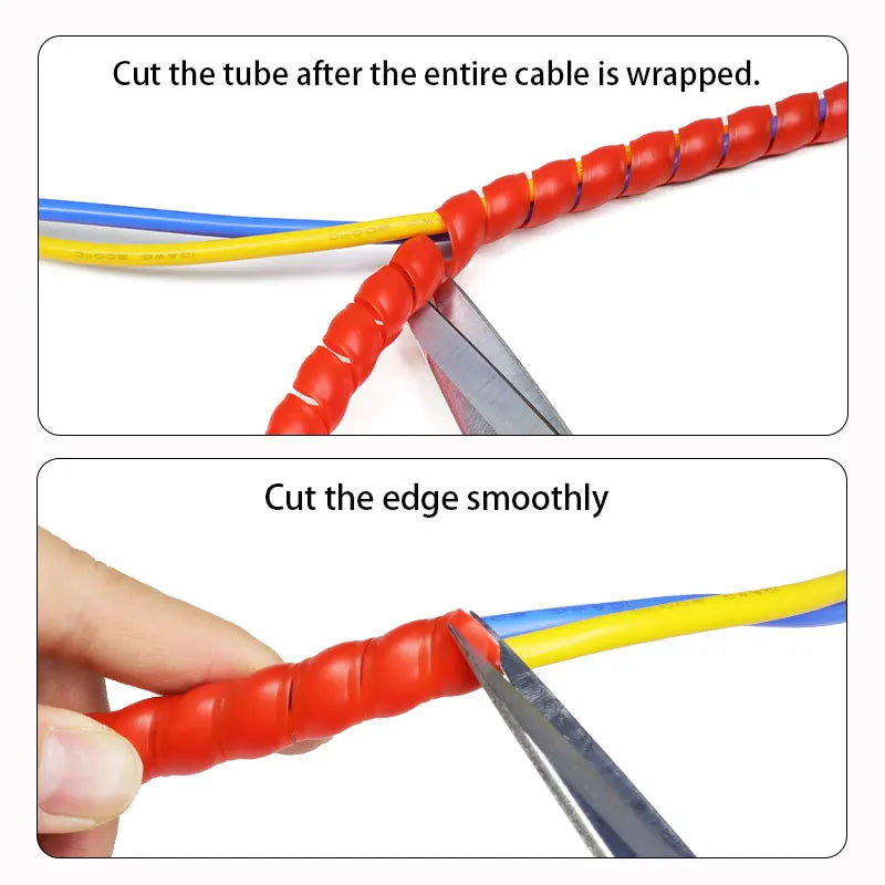 Gaine spirale flexible 8–14 mm – 1 à 10 m