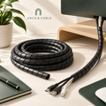 ARCH & CABLE — Gaine spirale PP, rangement des câbles sur bureau