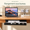 ARCH&CABLE — Panier noir installé sous un bureau
