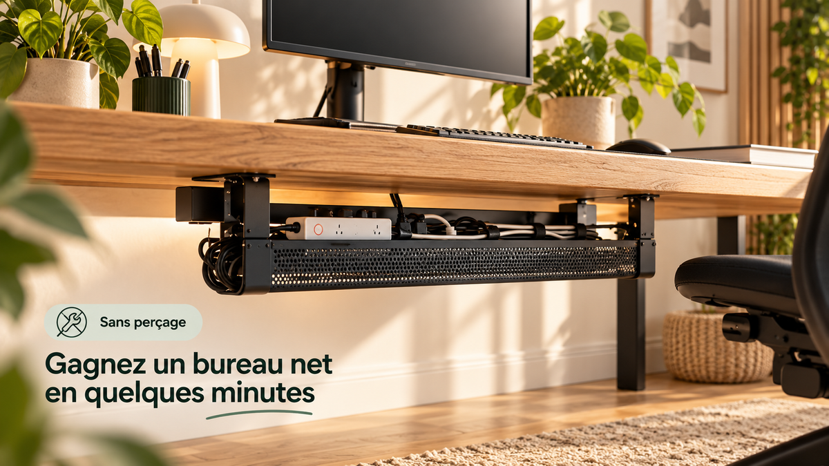 Goulotte extensible sous bureau Arch & Cable