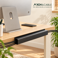 Arch & Cable — Goulotte PVC 40 cm sous bureau – Sans perçage