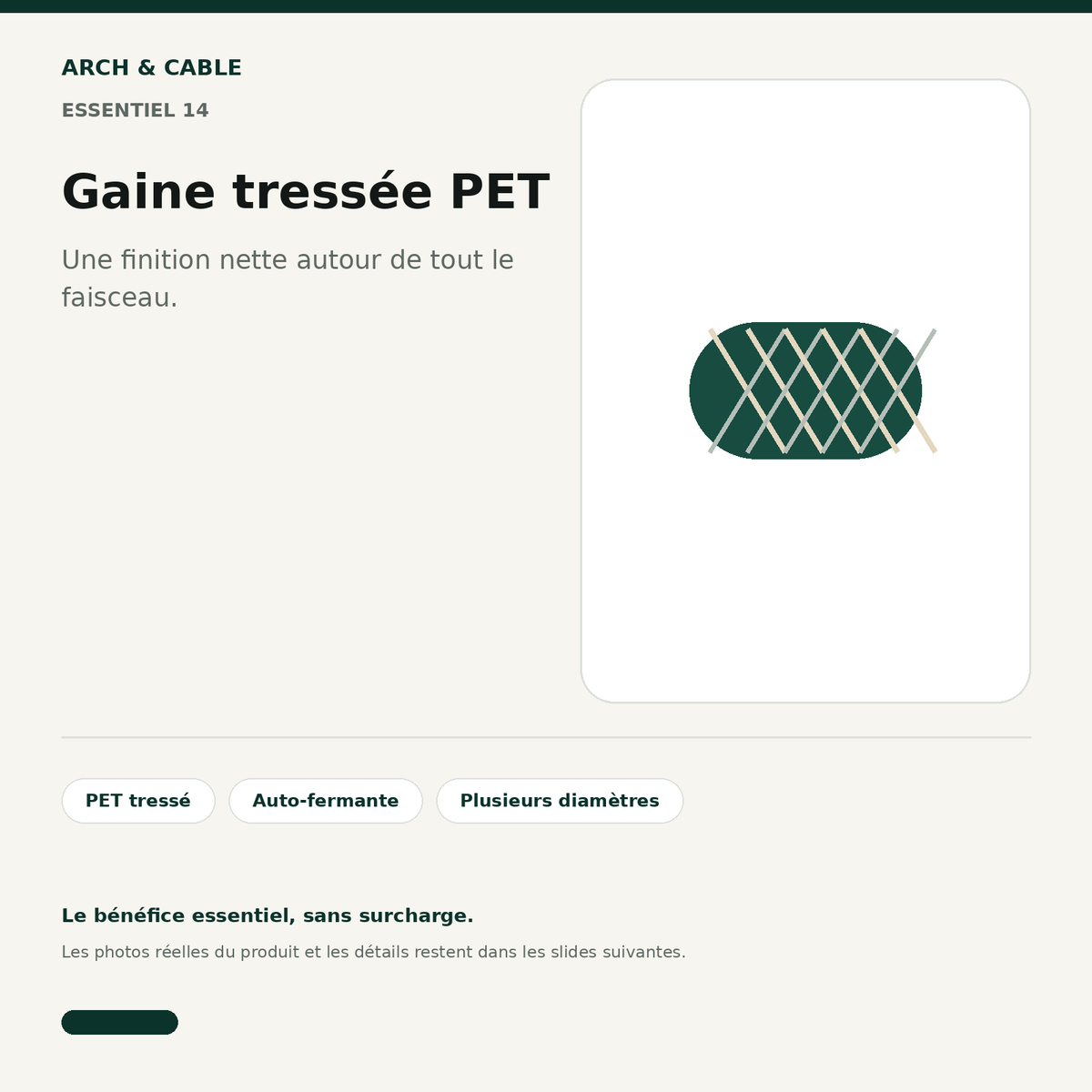 Gaine tressée PET Arch & Cable