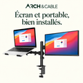 Arch & Cable — Support pour écran et ordinateur portable