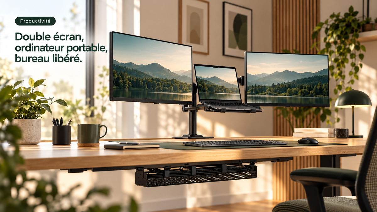 Arch & Cable — Support pour écran et ordinateur portable